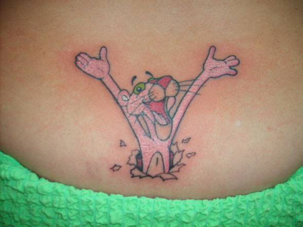 pantera-rosa tatuaje